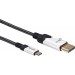 Кабель VCOM CU422MCV-1.8M USB Type-C - DisplayPort (1.8 м, черный/серый)